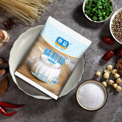 yueyan粤盐无碘盐精制盐食盐500g5袋