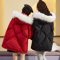 TONLION 唐狮 2021冬季新款羽绒服女设计感小众小个子派克服时尚洋气外套潮