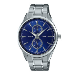 casio卡西欧休闲男士商务指针皮质表带男士手表mtpsw340系列