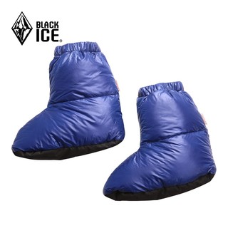 BLACKICE 黑冰 户外灰鹅绒脚套 冬季室内轻量保暖袜套 蓝色 L