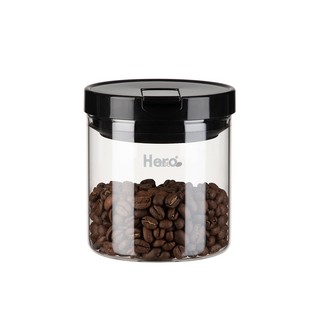 Hero 咖啡家居 玻璃密封罐透明玻璃瓶子储物罐收纳罐保鲜罐茶叶罐 便携装500ml