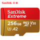 SanDisk 闪迪 256g存储卡microsd卡 手机Switch内存卡高速tf卡大疆无人机vlog相机内存sd卡扩容gopro摄像机储存大容量