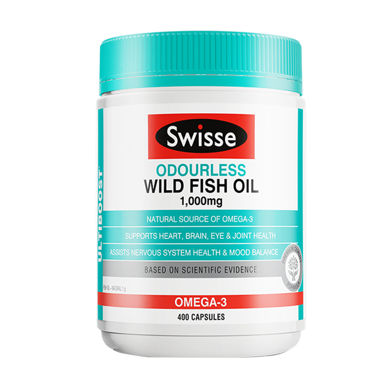 plus会员:swisse 斯维诗 野生鱼油软胶囊  400粒
