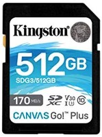 Kingston 金士顿 SDG3 SD存储卡 170/90m/s 512G（含税）