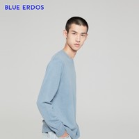 BLUE ERDOS 男装 21秋冬新品百搭圆领宽松长袖羊绒衫男