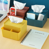 多功能收纳纸巾盒床头遥控器收纳盒居家办公桌面家用客厅茶几收纳