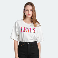 Levi's 李维斯 AHAN LOH 新春联名系列女士白色纯棉短袖T恤