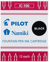 PILOT 百乐 Namiki IC100 钢笔墨盒，黑色，12件装（69100）