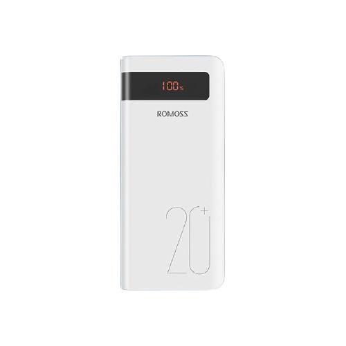 ROMOSS 罗马仕 PSN20 移动电源 白色 20000mAh Type-C/Lightning/Micro-B 18W 双向快充