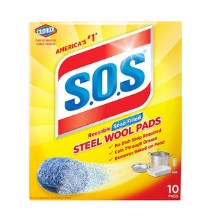 SOS 含皂钢丝绒球 10个