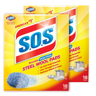 SOS 含皂钢丝绒球 36个