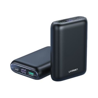 UGREEN 绿联 PB137 移动电源 黑色 10000mAh Type-C 18W 双向快充