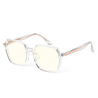 PARZIN 帕森 15806 透明白TR90眼镜框+平光防蓝光镜片