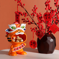 乐洁派 创意虎年吉祥物摆件 橙色