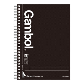 KOKUYO 国誉 Gambol渡边系列 WCN-GTN3855 A5双螺旋装订笔记本 黑色 2本装