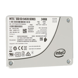 intel 英特尔 D3 S4510  企业级 SSD固态硬盘 M.2/2280+2.5 SATA3 S4510/240GB