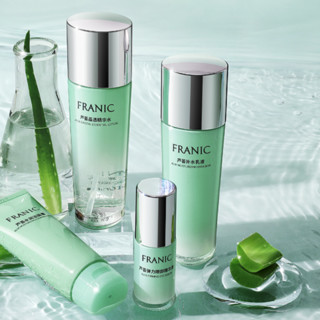 FRANIC 法兰琳卡 芦荟护肤礼盒装 (水润洁面膏100ml+晶透精华水110ml+补水乳液110ml+弹力眼部精华液20ml)