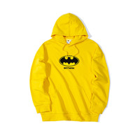 XTEP 特步 蝙蝠侠系列 中性运动卫衣 881427059215 黄色 XS