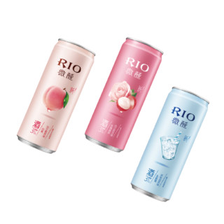 RIO 锐澳 微醺 鸡尾酒组合装 3口味 330ml*3罐（白桃白兰地风味+玫瑰荔枝白兰地风味+乳酸菌伏特加风味）