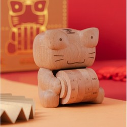 中国国家博物馆 虎虎生威日历 木质实木创意摆件