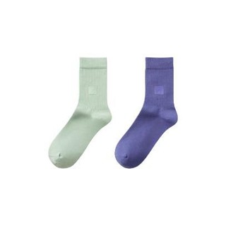 Bananain 蕉内 女士中筒袜套装 4P-BS500E-ML 4双装(氙绿+镧蓝+铒紫+银灰) 34-39