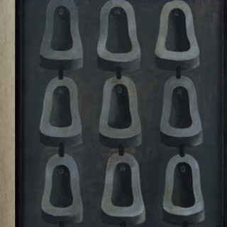 中国嘉德 王广义《杜尚的九个小便池和四个小便池》60×50cm*2 1987 布面油画