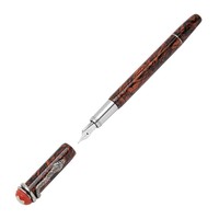 PLUS会员：MONTBLANC 万宝龙 119850 传承系列 钢笔 EF尖 红与黑灵蛇大理石