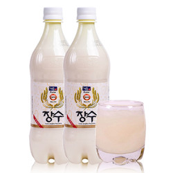 LOTTE 乐天 韩国进口 乐天（Lotte）首尔长寿玛可利米酒  原味 750ml*2瓶