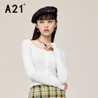 A21 女装修身长袖线衫 F413243009