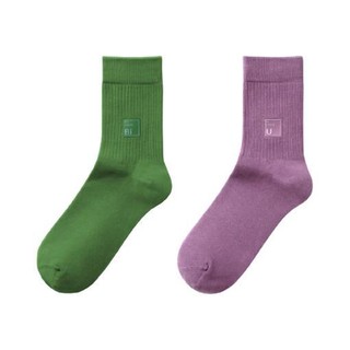 Bananain 蕉内 男士中筒袜套装 4P-BS500E-ML 4双装(铋绿+钡蓝+铀紫+钛白) 40-45