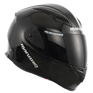 MARUSHIN 马鲁申 BFF-B5 摩托车头盔 全盔 亮黑 黑色镜片装 XXXL码