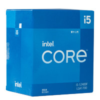 PLUS会员：intel 英特尔 酷睿 i5-12400F CPU 2.5GHz 6核12线程
