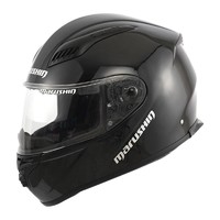 MARUSHIN 马鲁申 BFF-B5 摩托车头盔 全盔 亮黑 透明镜片装 XXL码