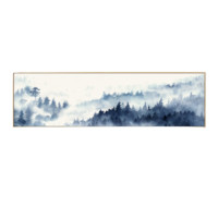 仟象映画《远山》150x40cm 油画布 浅木色实木框