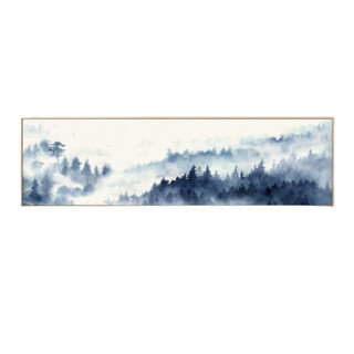 仟象映画《远山》180x50cm 油画布 浅木色实木框