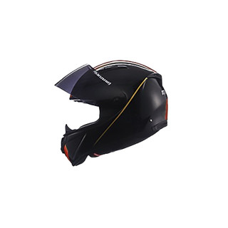 MARUSHIN 马鲁申 BFF-B5 摩托车头盔 全盔 黑意大利 透明镜片装 XXXL码