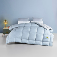  罗莱生活 LUOLAI 家纺 溯源系列 智∙享 鹅绒冬被 蓝色 150*215cm