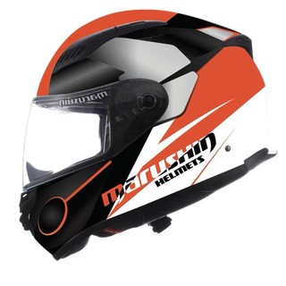 MARUSHIN 马鲁申 BFF-B5 摩托车头盔 全盔 橙杜克 透明镜片装 XXXL码