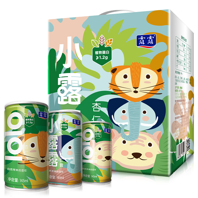 lolo 露露 小露露杏仁露 145ml*12罐 礼盒装