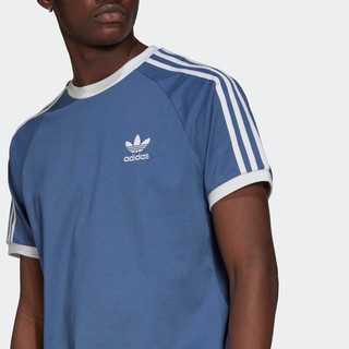 adidas ORIGINALS 3-stripes Tee 男子运动T恤 GN3501 蓝色 XL