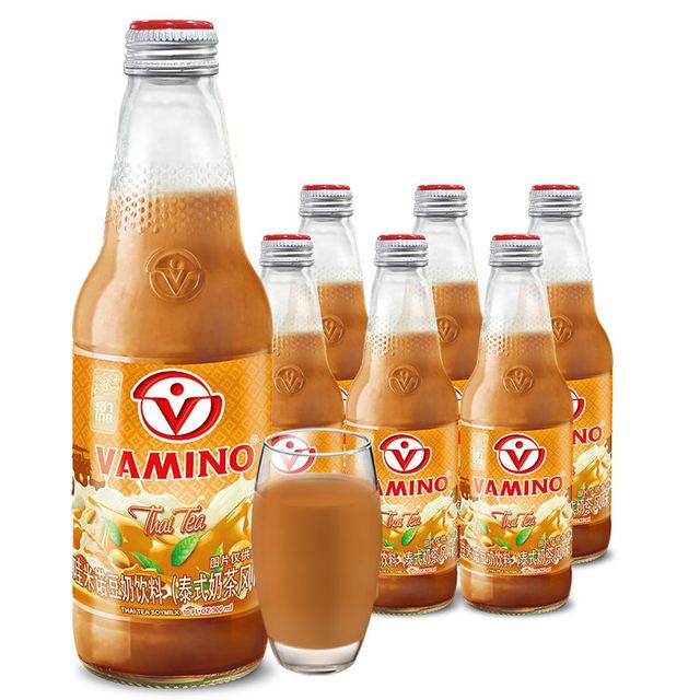 88VIP：VAMINO 哇米诺 豆奶饮料 泰式奶茶风味 300ml*6瓶