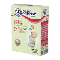 双熊 小米系列 加钙淮山营养奶米粉 2段 225g