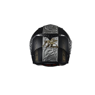 MARUSHIN 马鲁申 BFF-B5 摩托车头盔 全盔 灰白虎 黑色镜片装 XL码