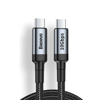 BASEUS 倍思 卡福乐系列 双Type-C 100W 数据线 高密编织 1m 黑色
