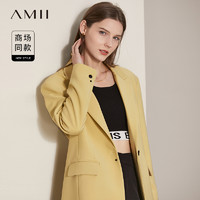 AMII Amii2022春装新款西装外套女通勤男友风宽松西服职业装中长款上衣
