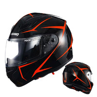 MARUSHIN 马鲁申 BFF-B5 摩托车头盔 全盔 黑橙龙爪 透明镜片装 XL码