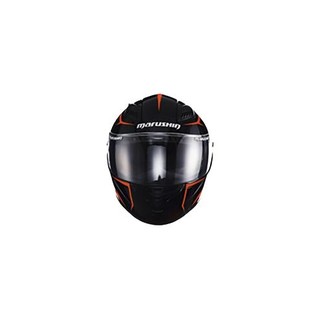 MARUSHIN 马鲁申 BFF-B5 摩托车头盔 全盔 黑橙龙爪 透明镜片装 XXXL码