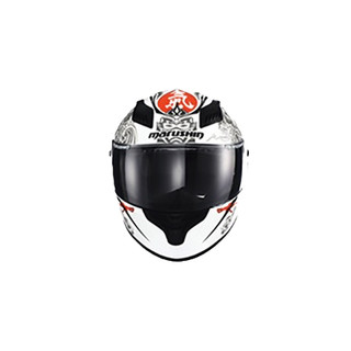 MARUSHIN 马鲁申 BFF-B5 摩托车头盔 全盔 白气特别版 透明镜片装 XXL码