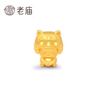 老庙黄金 虎头帽足金串珠 1030003434 约1.4g