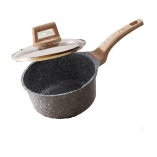 SOWE 素味 奶锅(18cm、1.9L、麦饭石、灰色、带蒸格)
